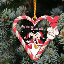 Load image into Gallery viewer, Personalized Christmas Couple Ornament Custom Names Gift
