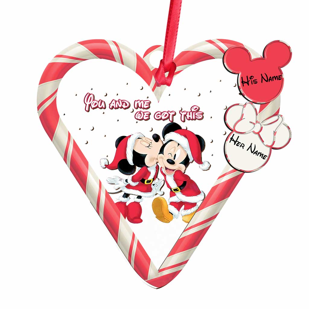 Personalized Christmas Couple Ornament Custom Names Gift