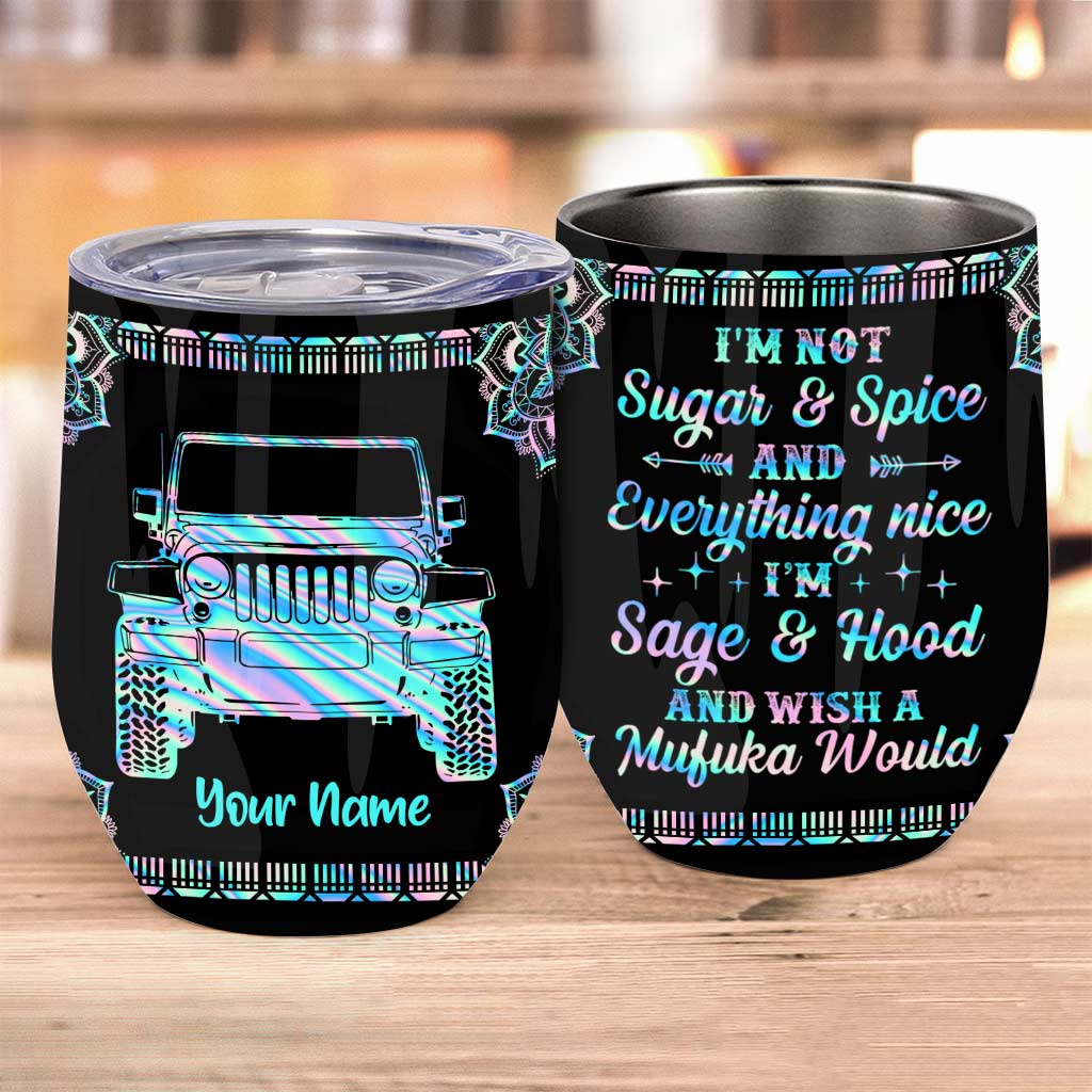 Personalized Stainless Steel Wine Tumbler Custom Name Gift