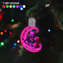 Load image into Gallery viewer, Personalized LED Acrylic Ornament for Couples Christmas Gift
