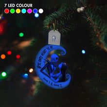 Load image into Gallery viewer, Personalized LED Acrylic Ornament for Couples Christmas Gift

