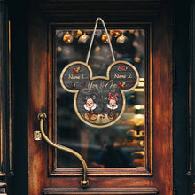 Load image into Gallery viewer, Personalized Mickey Mouse Wood Sign Custom Couple Gift for Wedding Anniversary
