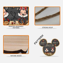 Load image into Gallery viewer, Personalized Mickey Mouse Wood Sign Custom Couple Gift for Wedding Anniversary
