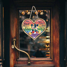 Load image into Gallery viewer, Personalized LGBT Support Wood Sign with Custom Names - Heart Design
