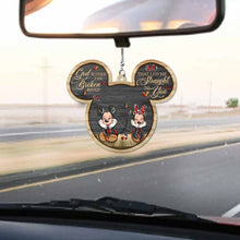 Load image into Gallery viewer, Personalized 3D Mouse Ears Car Ornament Gift for Couples
