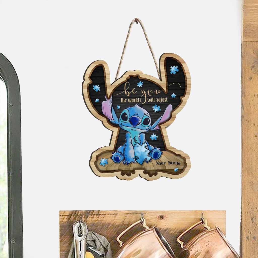 Personalized Autism Awareness Wood Sign Custom Name Gift