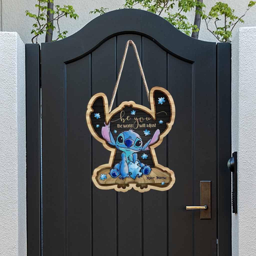 Personalized Autism Awareness Wood Sign Custom Name Gift