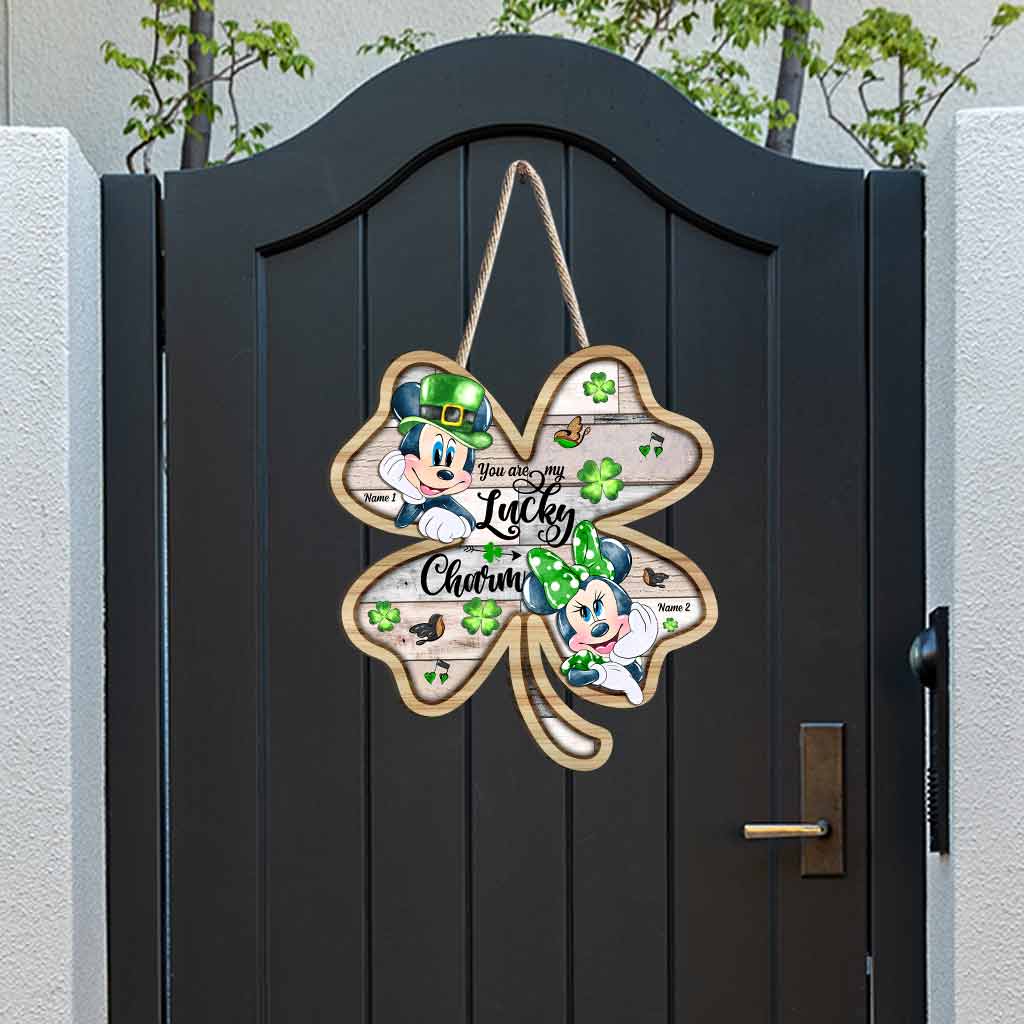 Personalized Lucky Charm Wood Sign for St. Patrick's Day Gift
