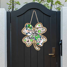 Load image into Gallery viewer, Personalized Lucky Charm Wood Sign for St. Patrick's Day Gift
