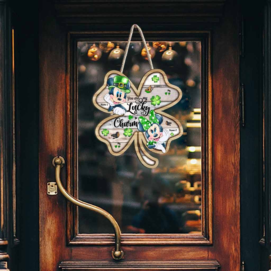 Personalized Lucky Charm Wood Sign for St. Patrick's Day Gift