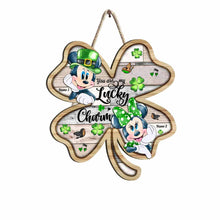 Load image into Gallery viewer, Personalized Lucky Charm Wood Sign for St. Patrick's Day Gift
