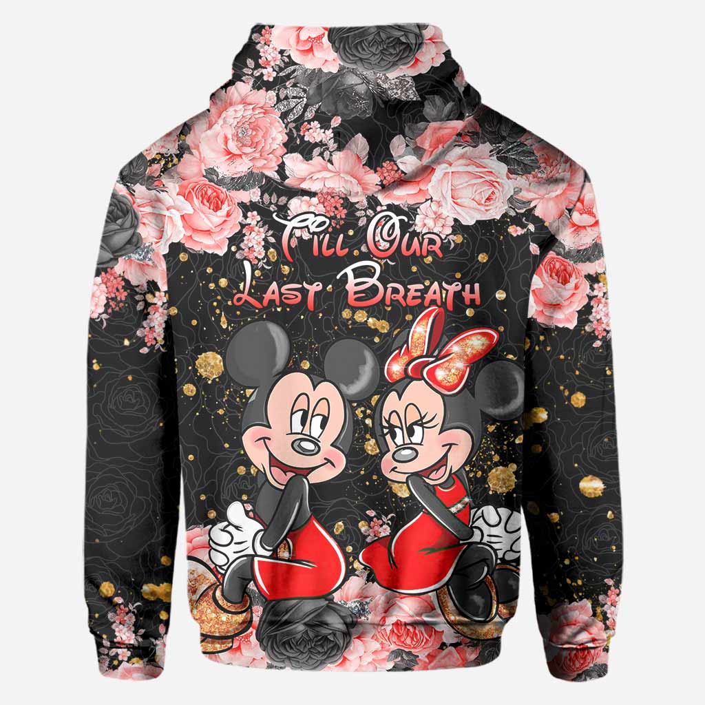 Personalized Couple Hoodie All Over Print Custom Names Gift Idea