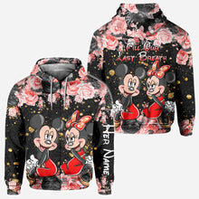 Load image into Gallery viewer, Personalized Couple Hoodie All Over Print Custom Names Gift Idea
