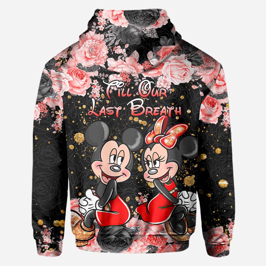 Personalized Couple Hoodie All Over Print Custom Names Gift Idea