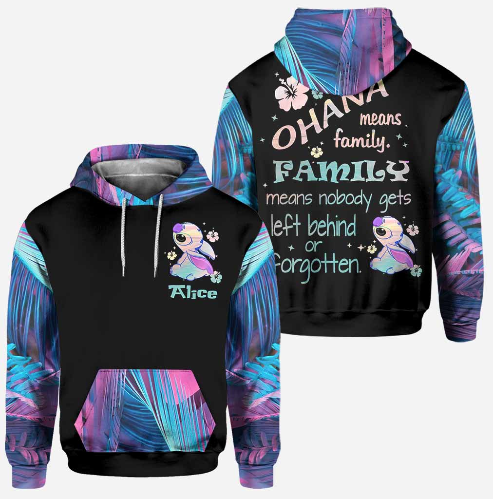 Personalized Ohana Hoodie and Leggings Set Custom Name Gift