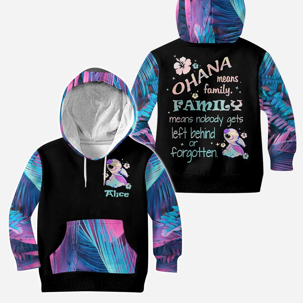 Personalized Ohana Hoodie and Leggings Set Custom Name Gift