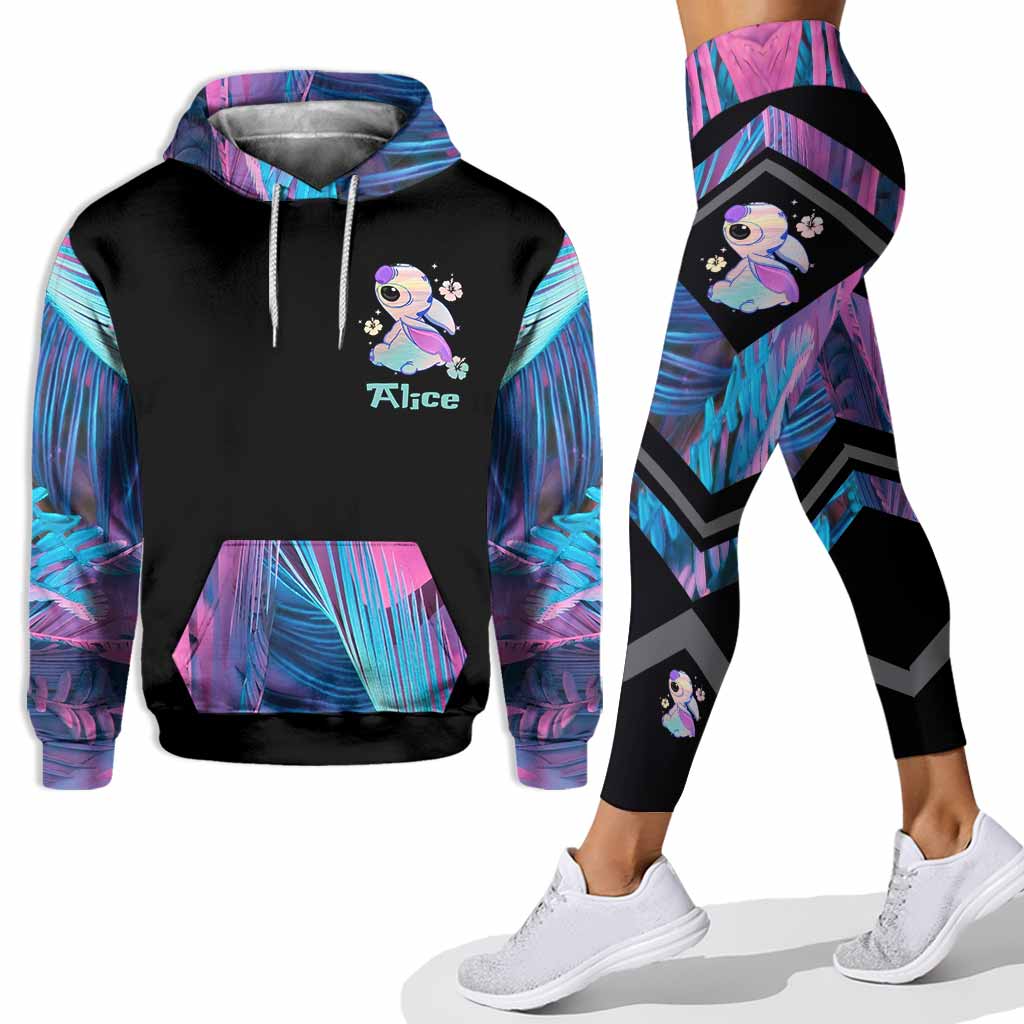 Personalized Ohana Hoodie and Leggings Set Custom Name Gift
