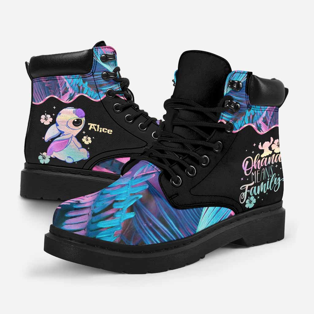 Personalized Ohana All Season Boots Custom Name Gift for Kids