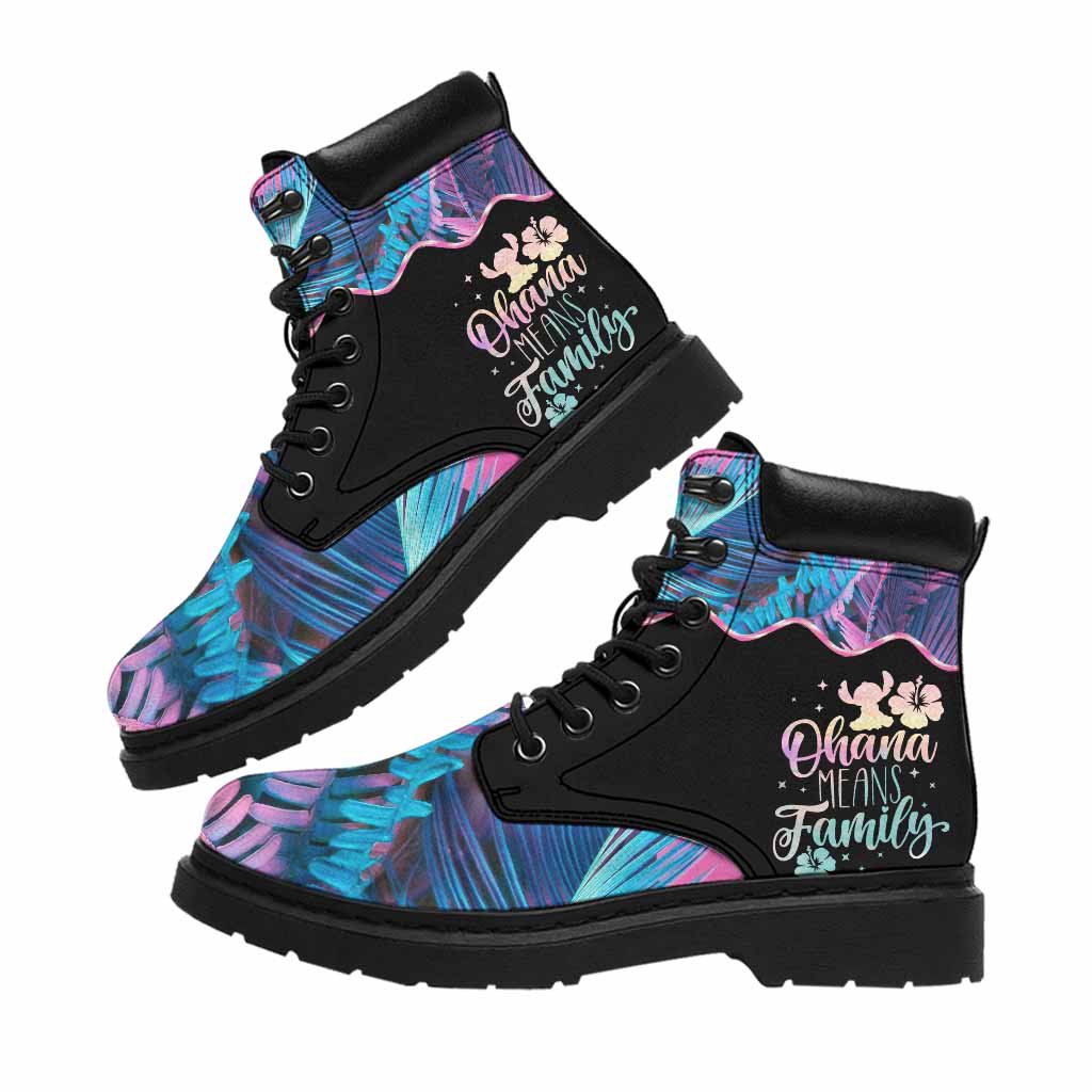 Personalized Ohana All Season Boots Custom Name Gift for Kids