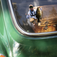 Load image into Gallery viewer, Personalized Fishing Lover Car Sticker Custom Photo Gift for Dad
