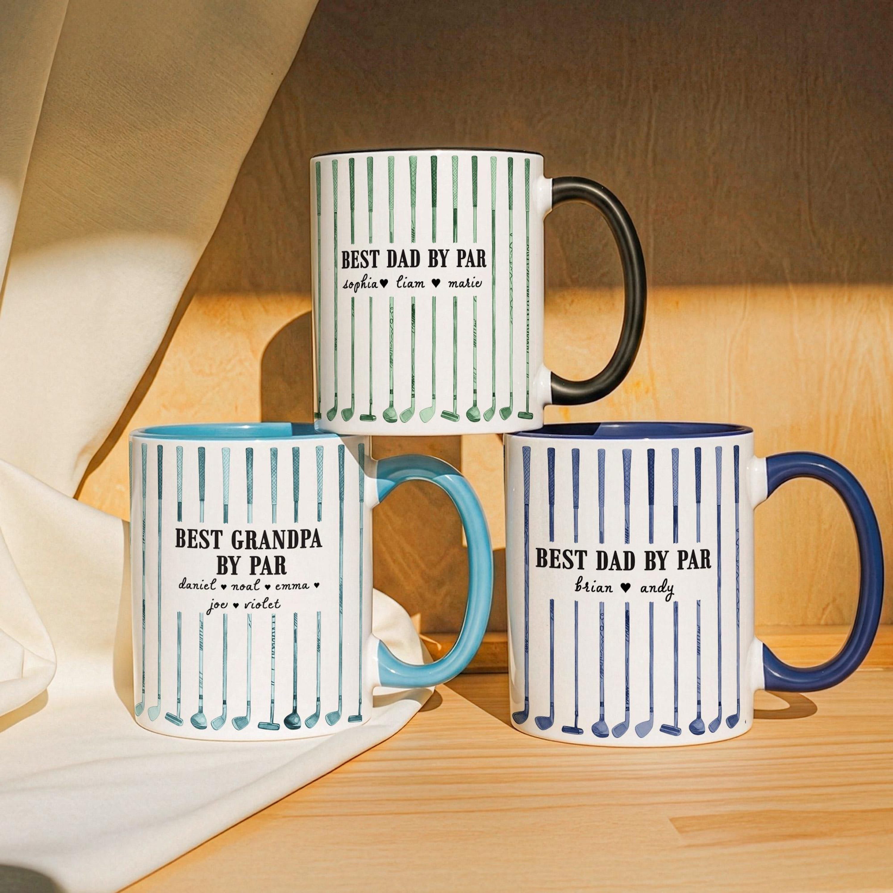 Personalized Golf Mug for Dad Custom Photo Gift Idea