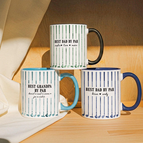 Personalized Golf Mug for Dad Custom Photo Gift Idea
