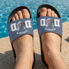 Load image into Gallery viewer, Personalized Cat Photo Slide Sandals Custom Gift for Cat Lovers
