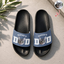 Load image into Gallery viewer, Personalized Cat Photo Slide Sandals Custom Gift for Cat Lovers
