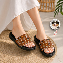 Load image into Gallery viewer, Personalized Dog Cat Photo Slide Sandals Custom Gift for Pet Lovers

