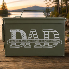 Load image into Gallery viewer, Personalized Dad Ammo Box Custom Name Gift for Father's Day
