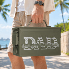 Load image into Gallery viewer, Personalized Dad Ammo Box Custom Name Gift for Father's Day
