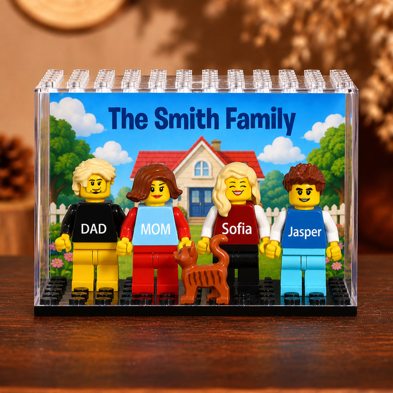 Custom Minifigure Building Blocks Gift for Graduation Family