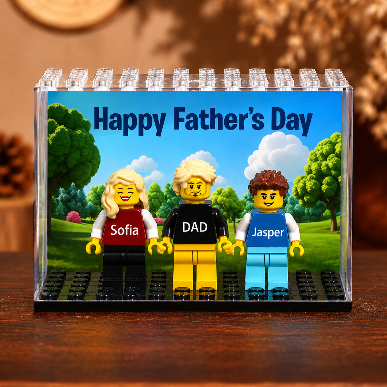 Custom Minifigure Building Blocks Gift for Graduation Family