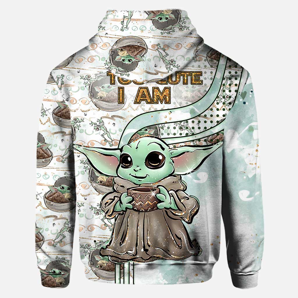 Personalized Too Cute I Am Hoodie and Leggings Set for Kids
