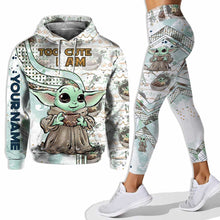 Load image into Gallery viewer, Personalized Too Cute I Am Hoodie and Leggings Set for Kids
