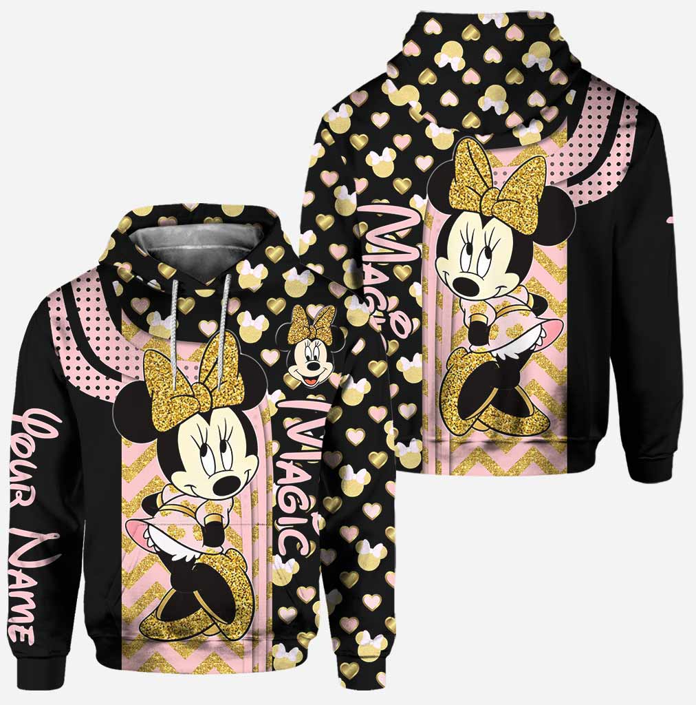 Personalized Minnie Mouse Hoodie and Leggings Set for Kids