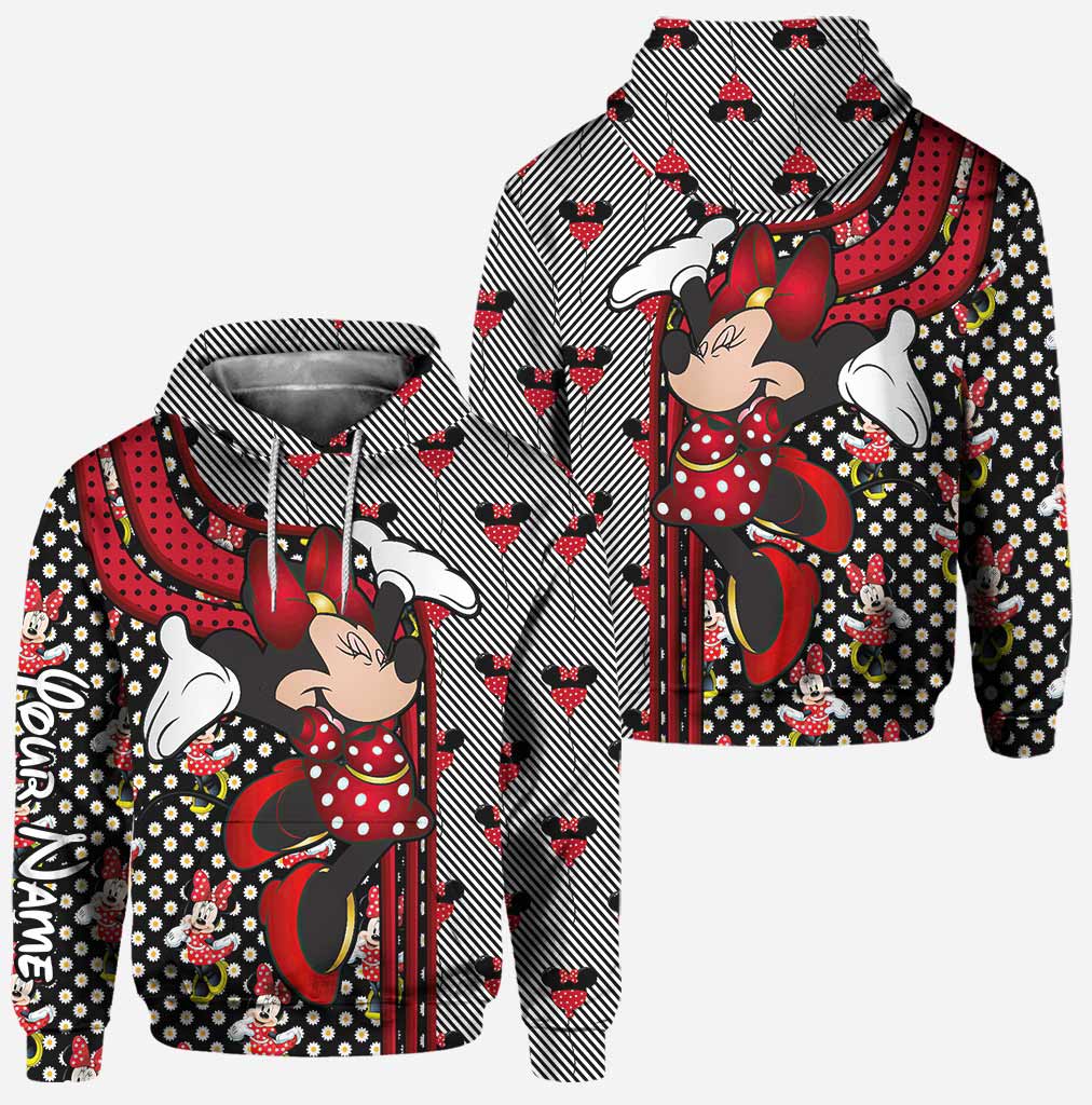 Personalized Minnie Mouse Ears Hoodie & Leggings Set Gift for Kids