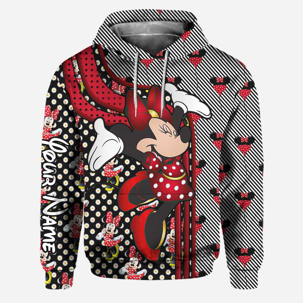 Personalized Minnie Mouse Ears Hoodie & Leggings Set Gift for Kids