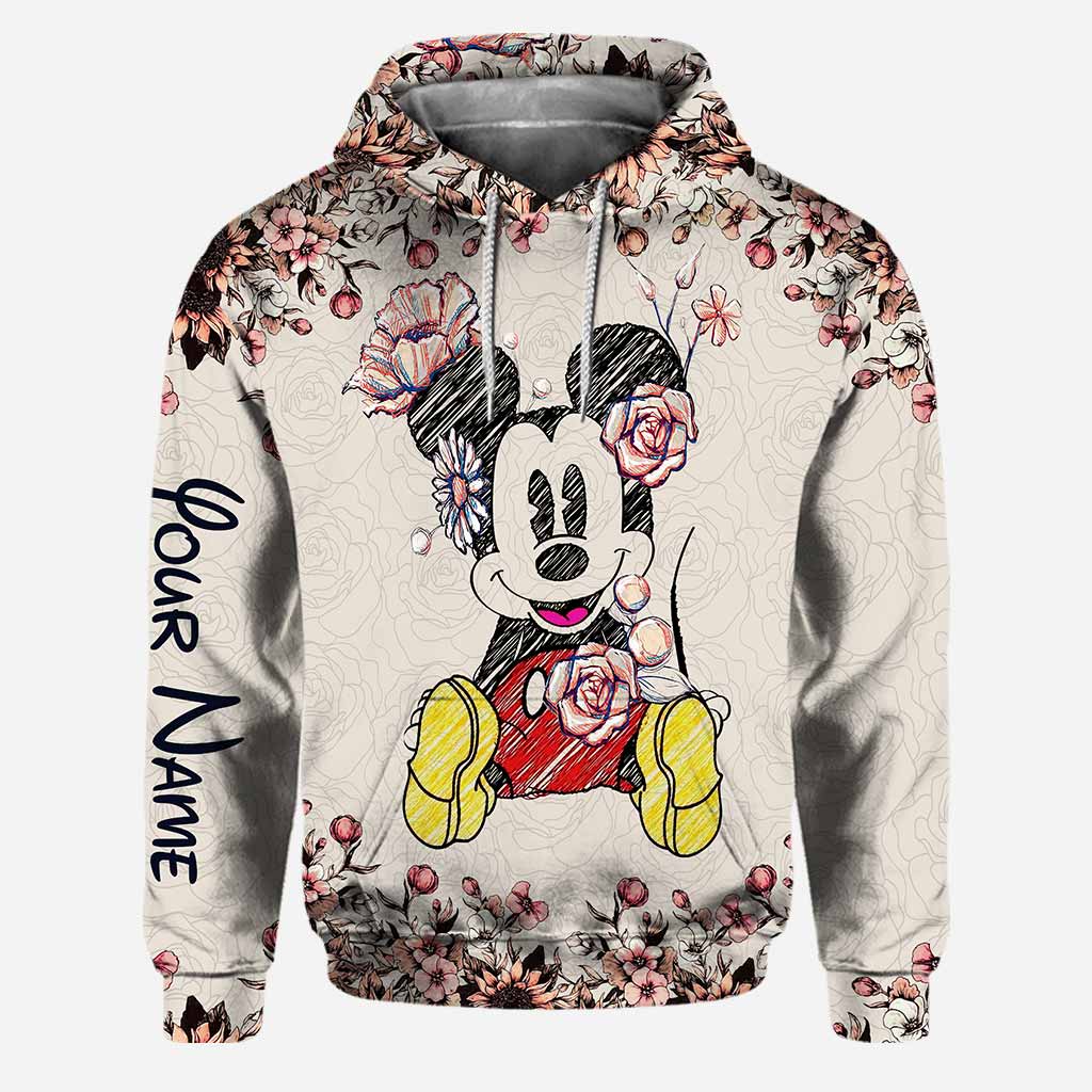 Personalized Mickey Mouse Hoodie and Leggings Set for Women