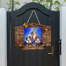 Load image into Gallery viewer, Personalized All Of Me Loves All Of You Wood Sign Gift for Couple
