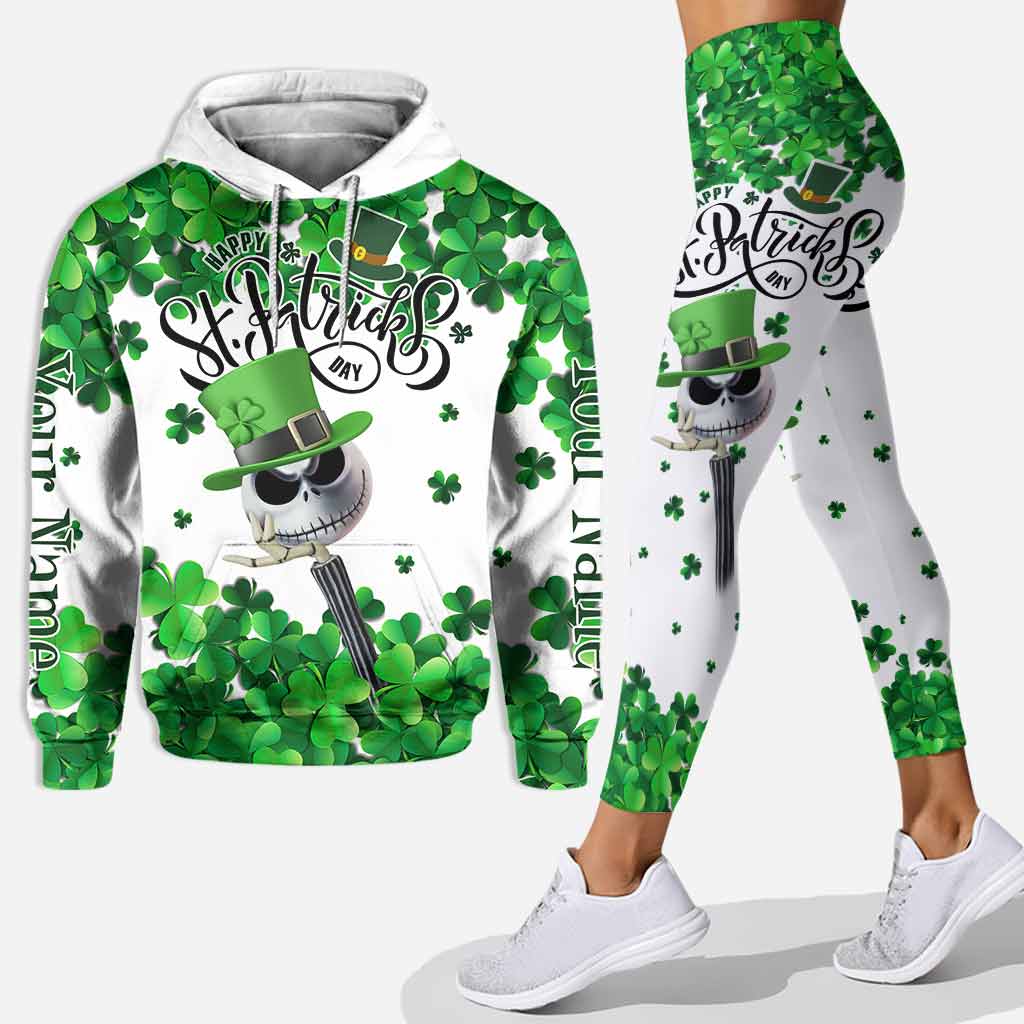 Personalized St. Patrick's Day Hoodie and Leggings Set with Custom Name