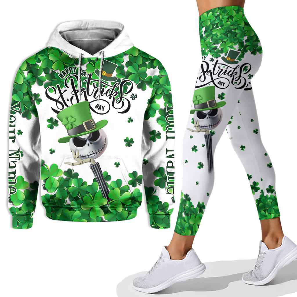 Personalized St. Patrick's Day Hoodie and Leggings Set with Custom Name