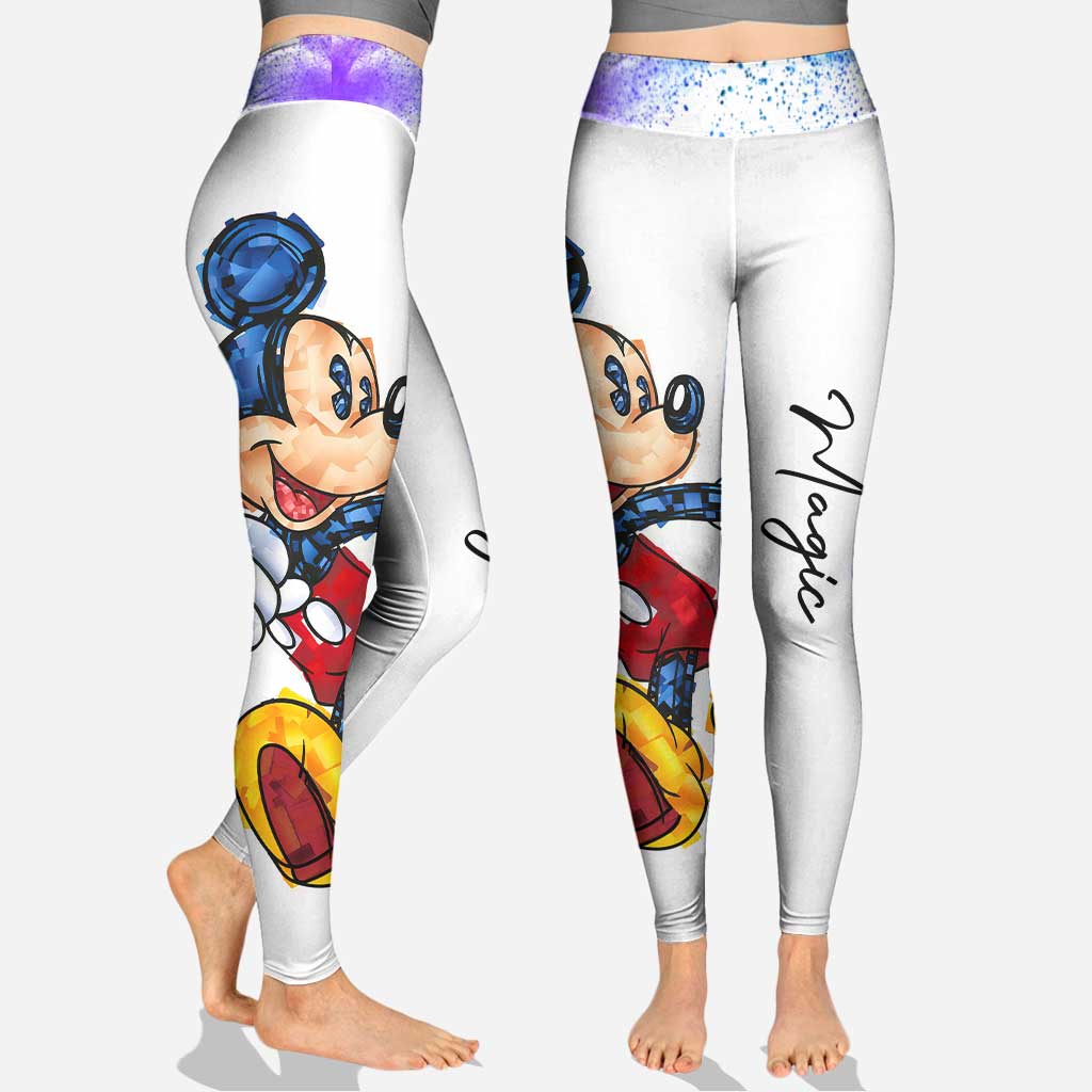 Personalized Hoodie and Leggings Set with Magic Mouse Design for Kids