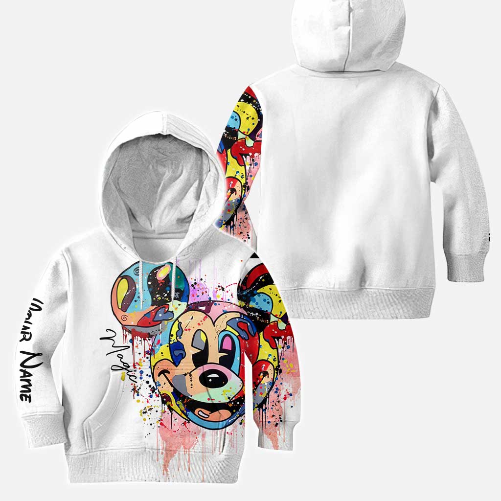 Personalized Mickey Mouse Hoodie and Leggings Set for Kids