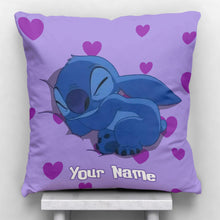 Load image into Gallery viewer, Personalized Ohana Throw Pillow with Custom Name Gift for Kids
