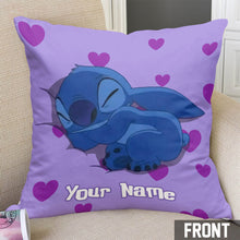 Load image into Gallery viewer, Personalized Ohana Throw Pillow with Custom Name Gift for Kids
