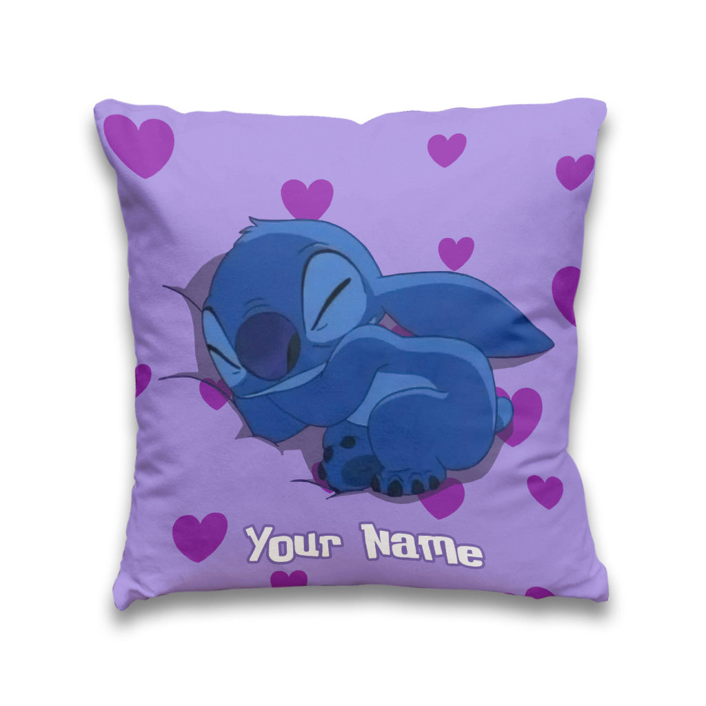 Personalized Ohana Throw Pillow with Custom Name Gift for Kids