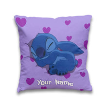 Load image into Gallery viewer, Personalized Ohana Throw Pillow with Custom Name Gift for Kids

