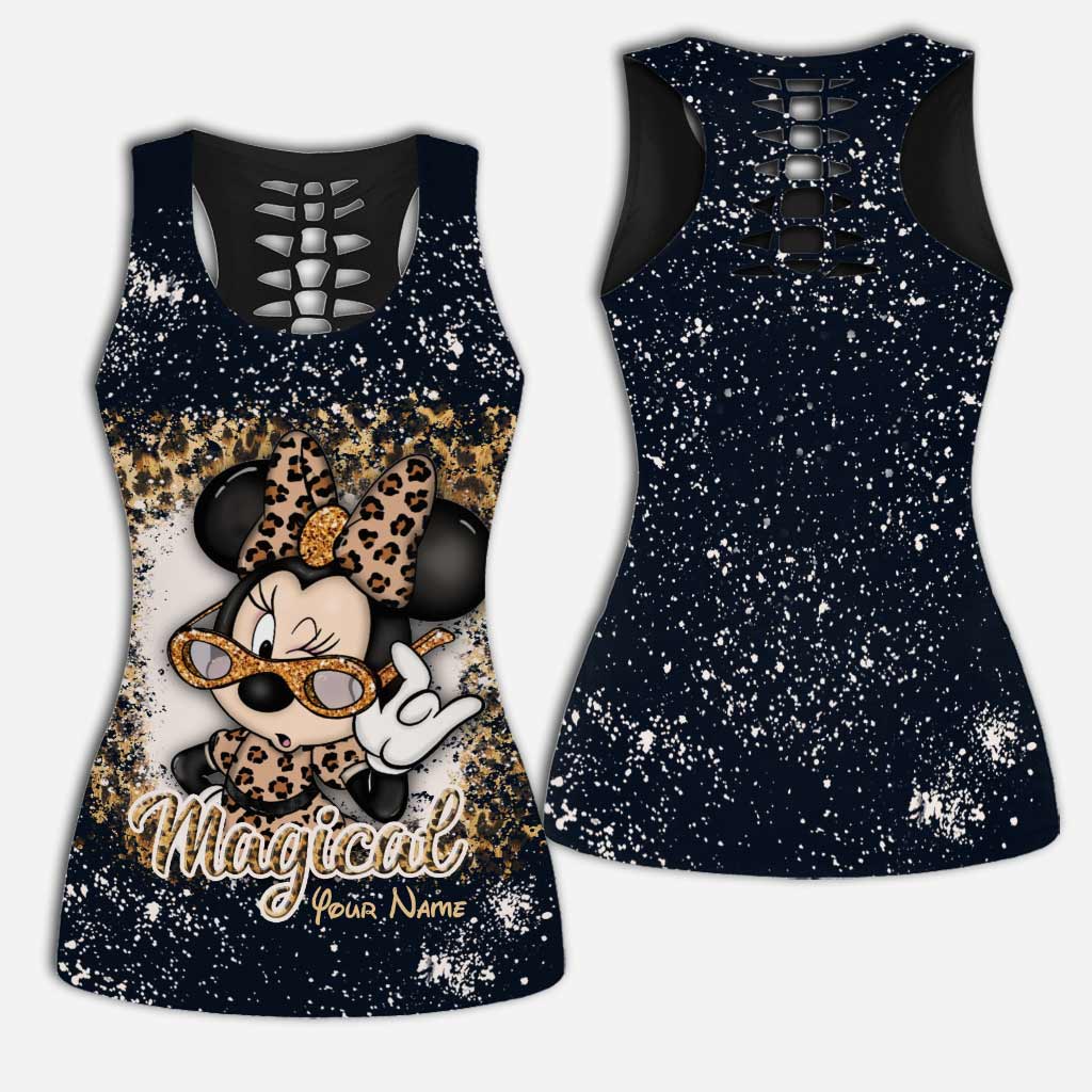 Personalized Magic Mouse Ears Hollow Tank Top & Leggings Gift