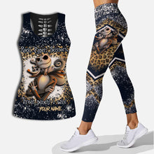 Load image into Gallery viewer, Personalized Rock Paper Scissors Hollow Tank Top &amp; Leggings Gift
